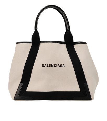 Medium Cabas Tote, &pound;550, Handbags, Cream, Canvas, Front view